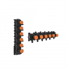 Gessi Unterputz-Wand-Thermostatbatterie Teil 5 unabhängige Abgänge 09263 | Edilceram Design