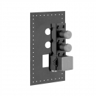 Gessi Unterputzteil Thermostatmischer mit hohem Durchfluss 2 unabhängige Abgänge 43103 | Edilceram Design