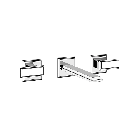 Gessi Rilievo 59090 Waschtisch-Wandbatterie | Edilceram Design
