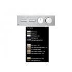 Gessi Hi-Fi Linear 63012 Thermostat-Brausebatterie für die Wandmontage | Edilceram Design