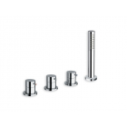 Wannenbatterie Cristina Tricolore Verde Wannenrandbatterie 2-Wege-Umlenker TV122 | Edilceram Design