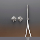 Cea Design Cross CRX 22 progressive wandmontierte Wannen-/Duscharmaturen | Edilceram Design