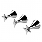 Wandmontierte Wannen-Dusch-Batterie Stella 130 3254TR | Edilceram Design