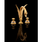 3-Loch-Waschtischbatterie Devon&Devon Excelsior Swan EXC-SW100CR | Edilceram Design