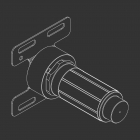 Zusätzlicher Einbaukörper für Ausläufe, Duschköpfe und Handbrausen Cea INC03 | Edilceram Design