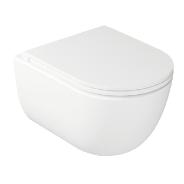 Wandhängende Toilette ohne Rand Opera Music Plus VA1613/IM | Edilceram Design