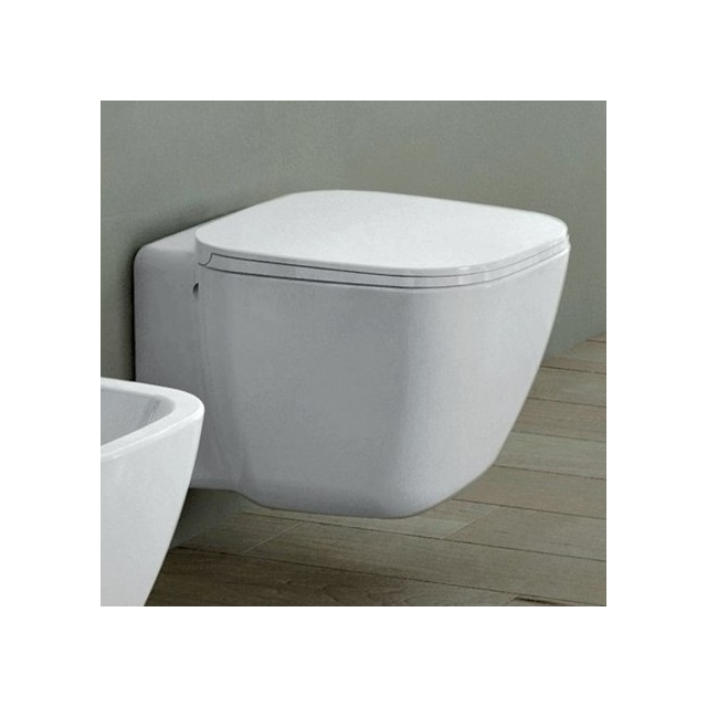 Randlose wandhängende Toilette mit Befestigung Rak One | Edilceram Design